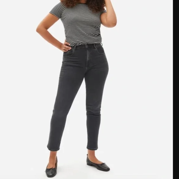 Everlane Charcoal Wash Cheeky Jeans - Picture 5 of 6